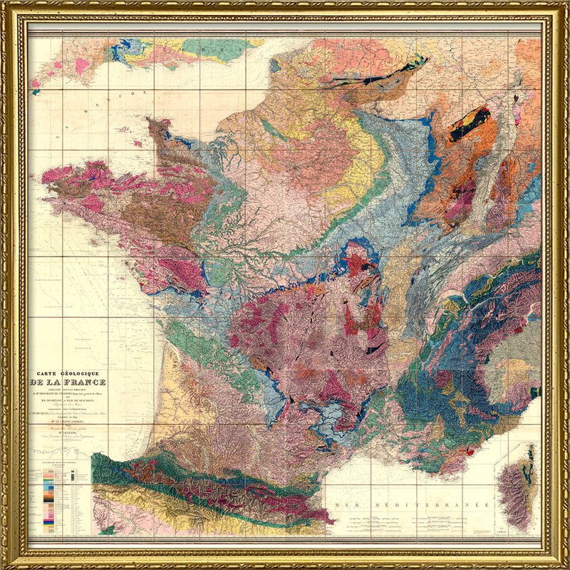 Carte Géologique de la France