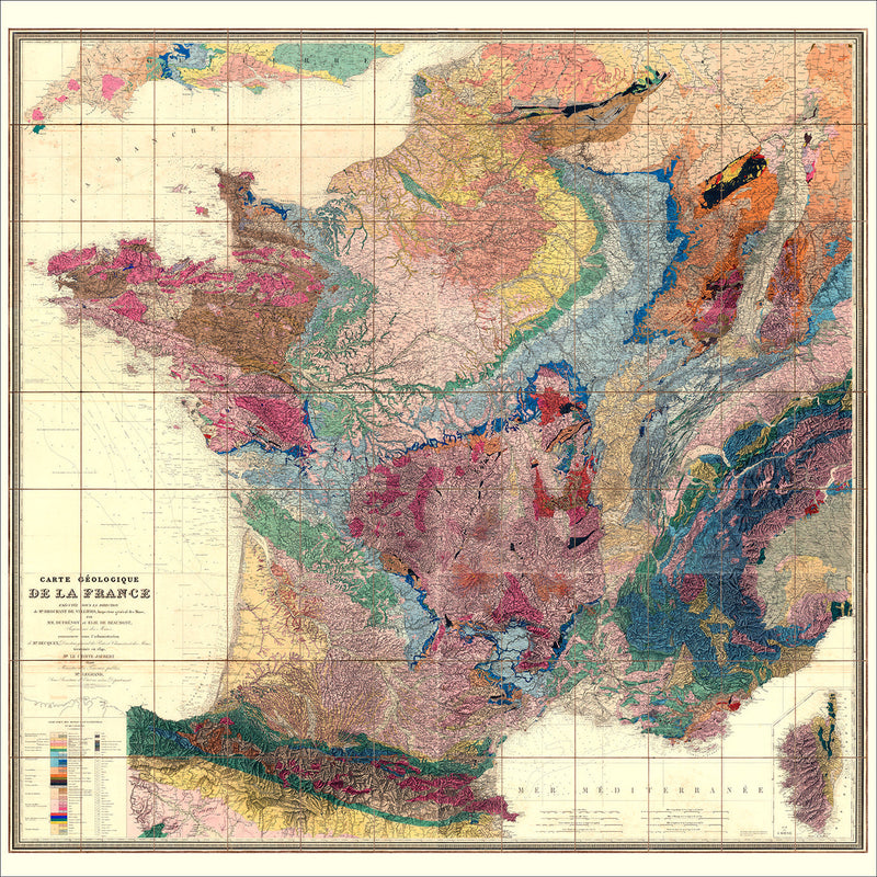 Carte Géologique de la France
