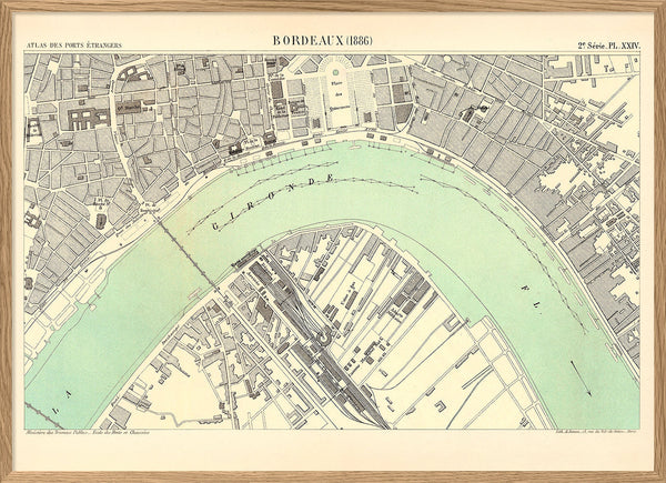 Map of Bordeaux 1886