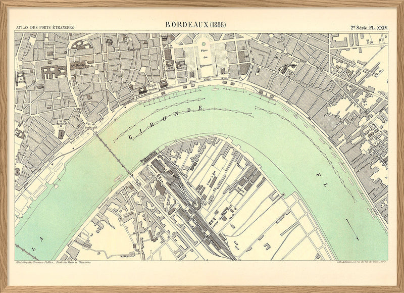 Map of Bordeaux 1886
