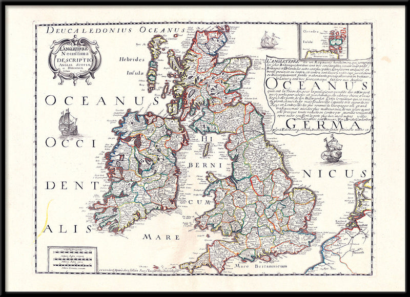 Map of the Bristish Isles, 1650