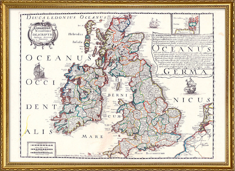 Map of the Bristish Isles, 1650