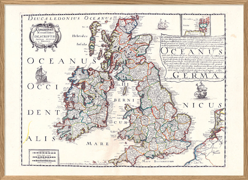 Map of the Bristish Isles, 1650