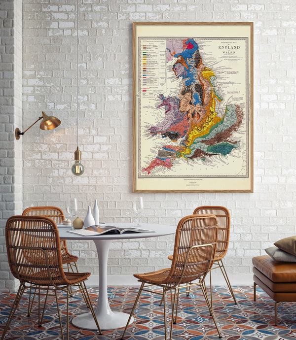 Geological Map of England and Wales 1872