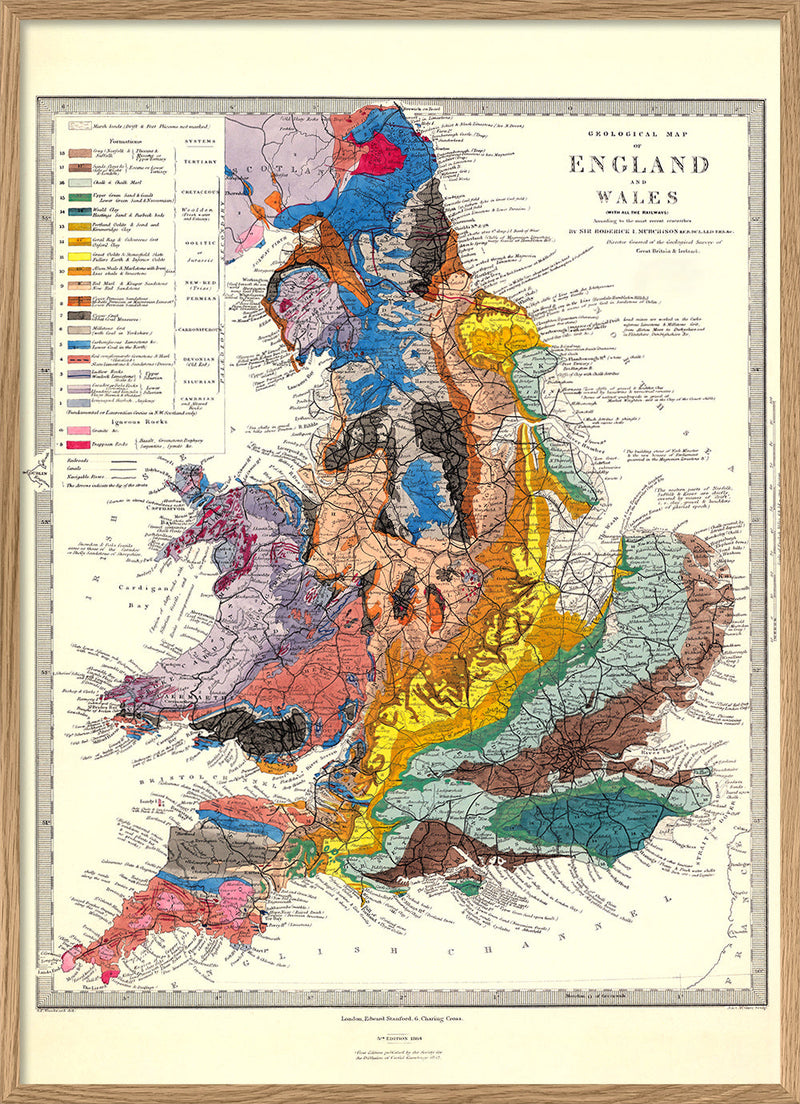 Geological Map of England and Wales 1872