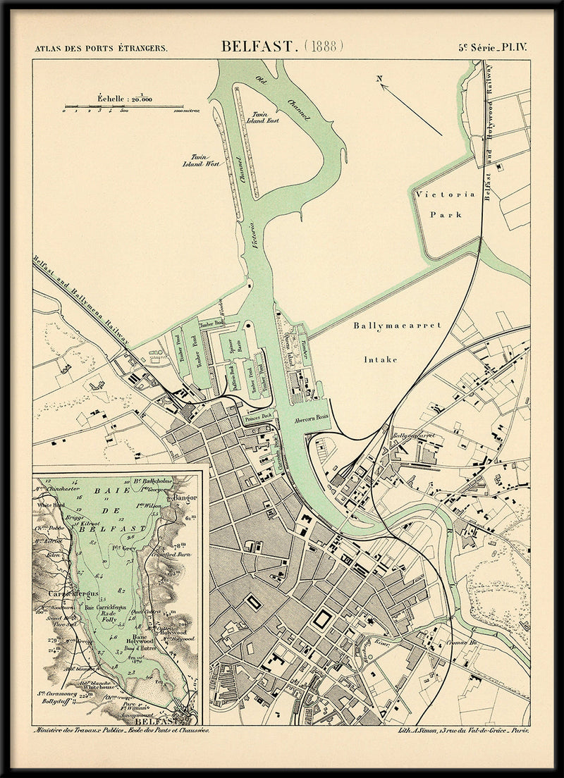 Map of Belfast 1888
