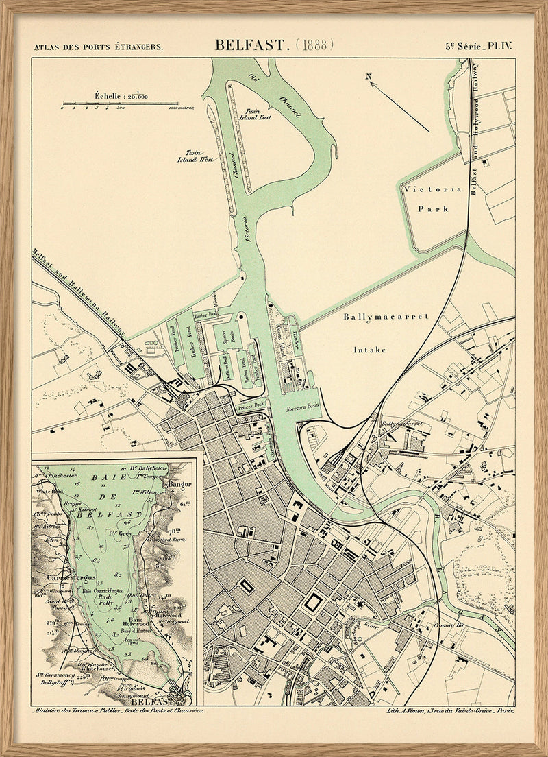 Map of Belfast 1888