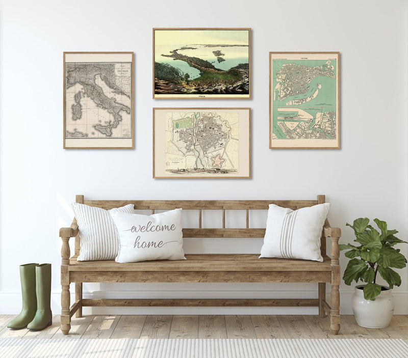 Carta geografica statistica e postale dell'Italia