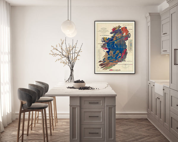 A General Map of Ireland, Geologically coloured