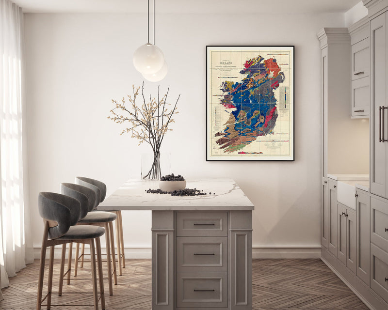 A General Map of Ireland, Geologically coloured