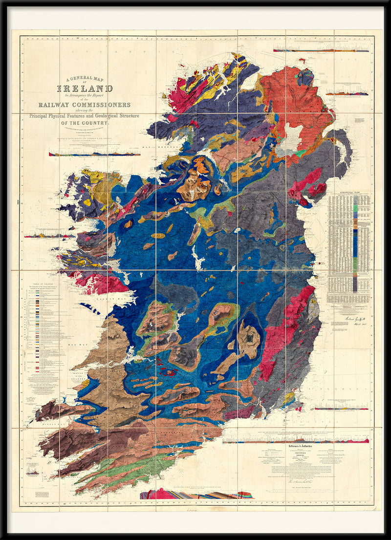 A General Map of Ireland, Geologically coloured