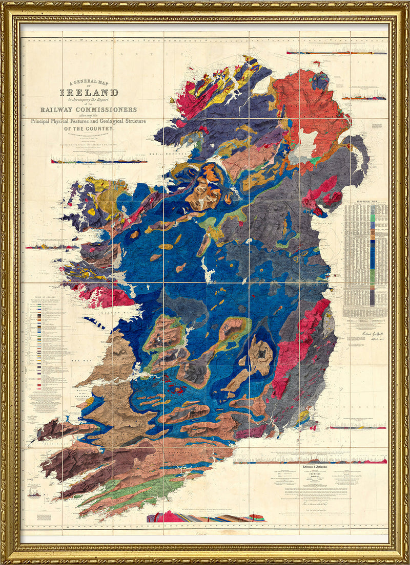 A General Map of Ireland, Geologically coloured