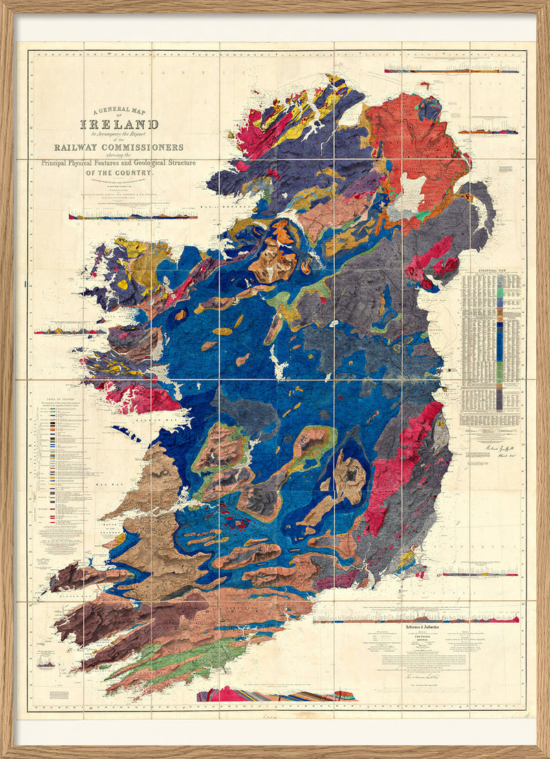 A General Map of Ireland, Geologically coloured