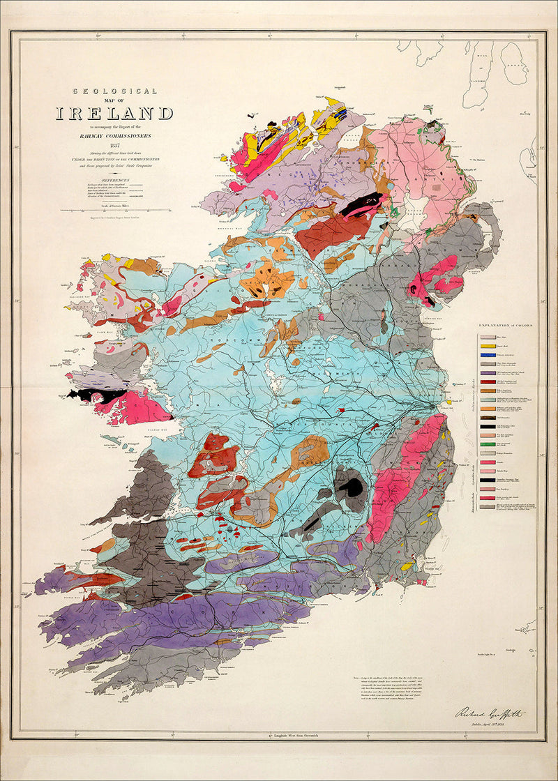 Geological Map of Ireland 1837