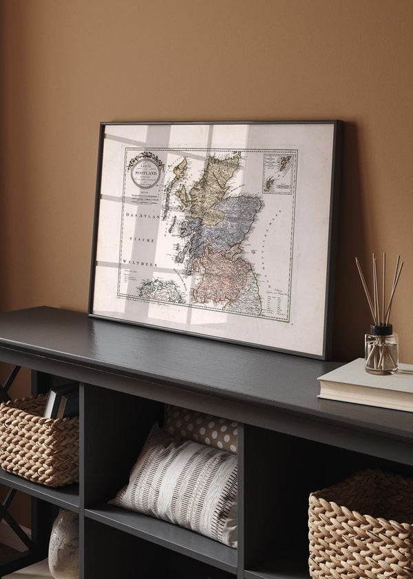 Vintage Map of Scotland 1795