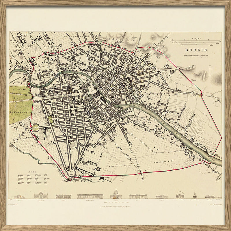 Vintage city Map of Berlin