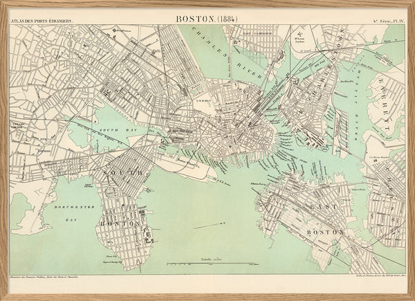 Map of Boston, 1884