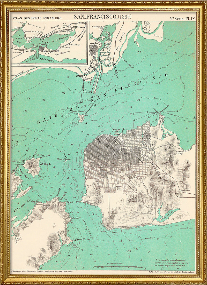Map of San Francisco, 1884