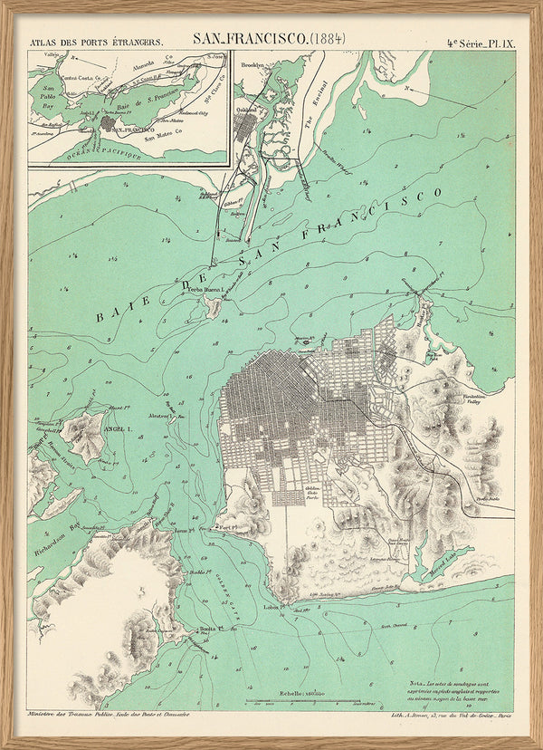 Map of San Francisco, 1884