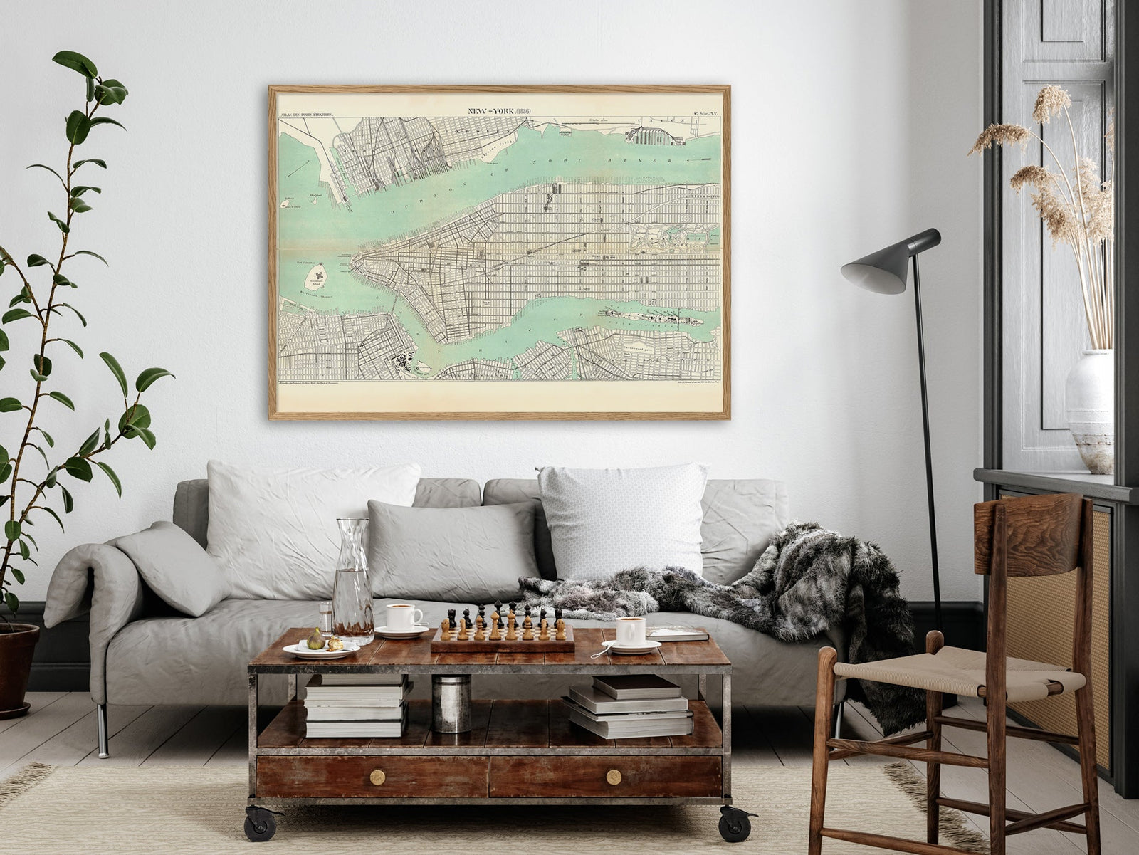 Vintage City Map - New York City, 1886 – The Dybdahl Co.
