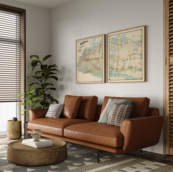 Vintage map of Long Island #1