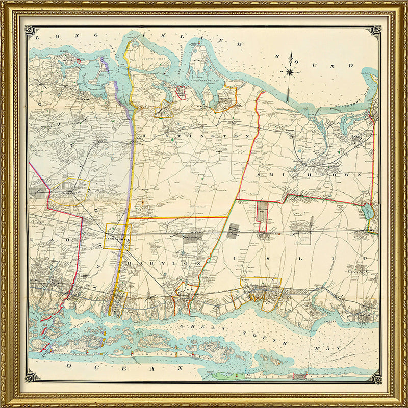 Vintage map of Long Island #2