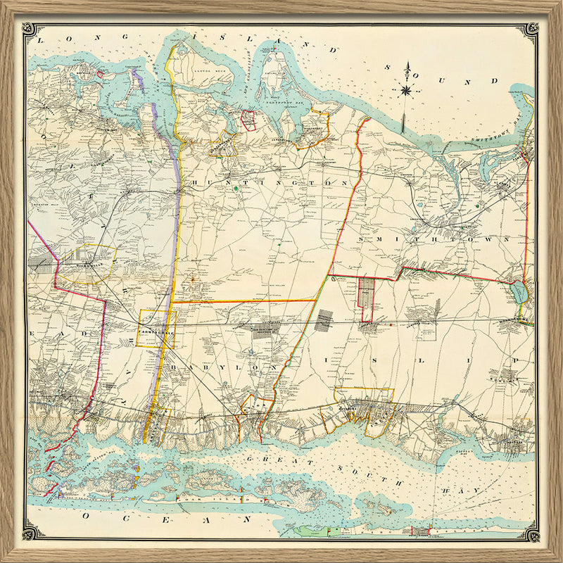 Vintage map of Long Island #2