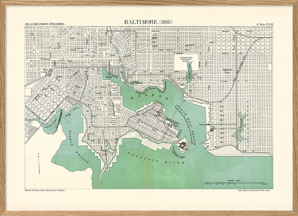 Map of Baltimore, 1886
