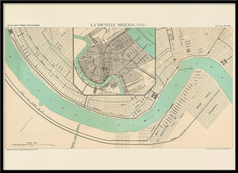 Map of New Orleans, 1886