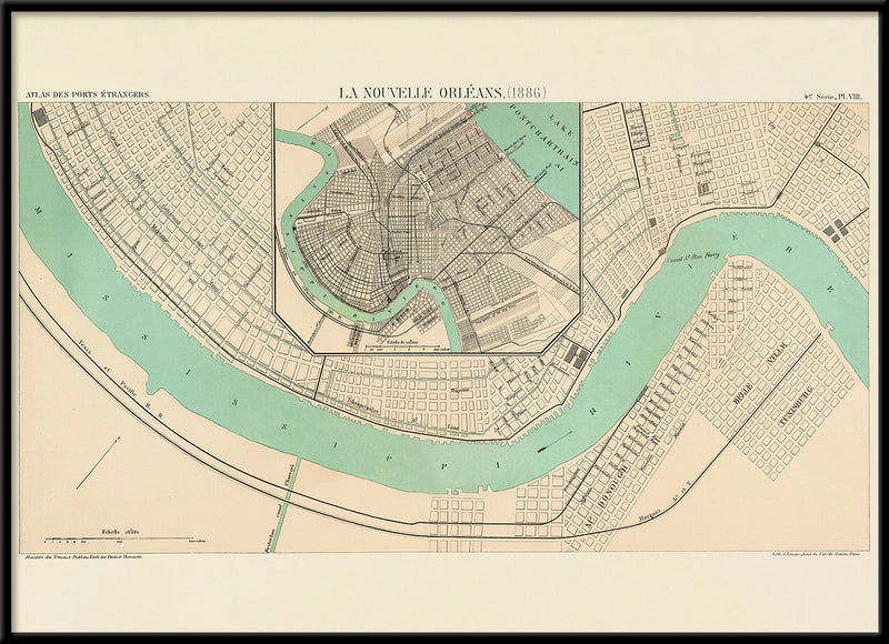 Map of New Orleans, 1886