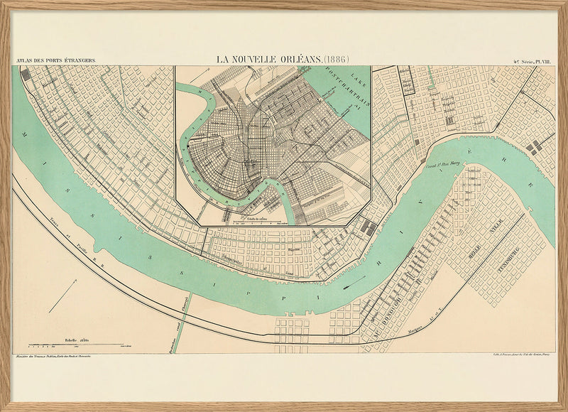 Map of New Orleans, 1886