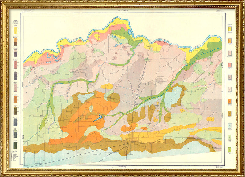Vintage Geological map of Paris, Texas