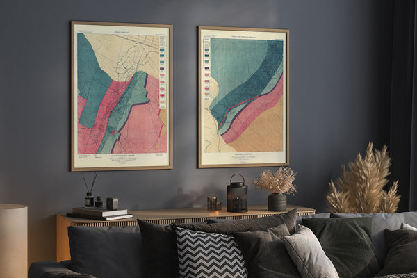 Vintage Geological map of Aspen, Colorado #1