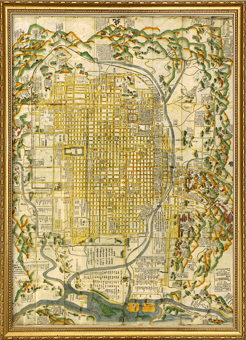 Old map of Ancient Kyoto, Japan – The Dybdahl Co.