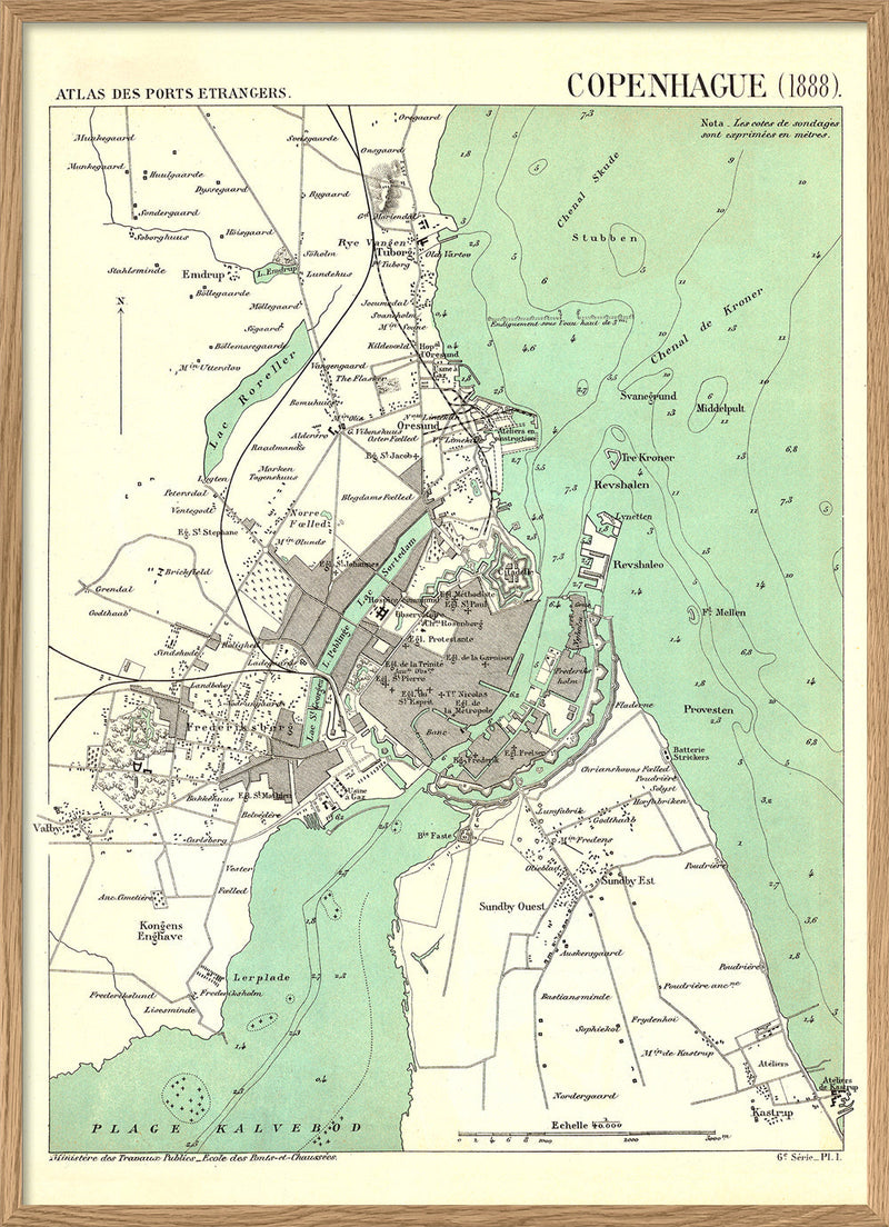 Map of Copenhagen, 1888