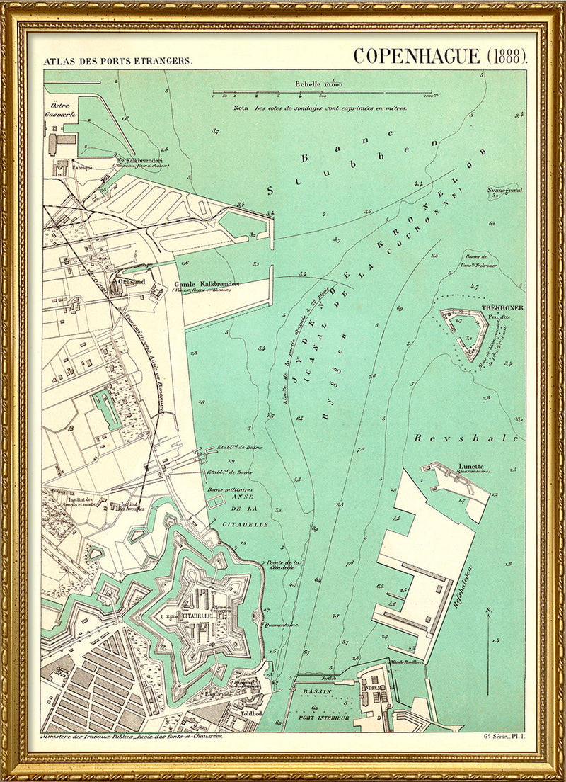 Map of Copenhagen #2 1888