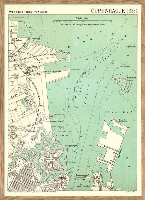 Map of Copenhagen #2 1888