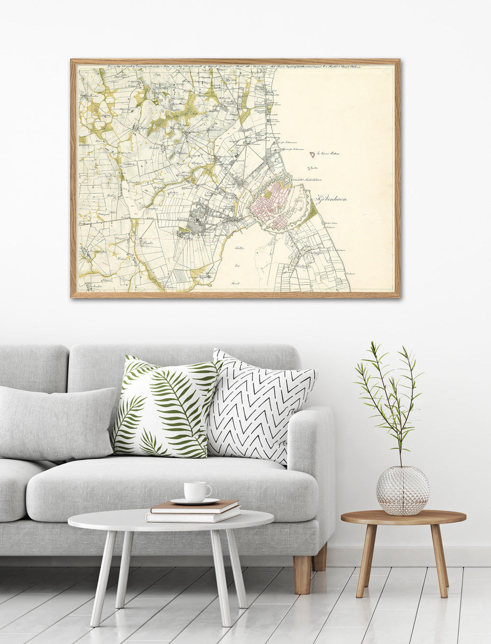 Vintage City Map of Historic Copenhagen – The Dybdahl Co.