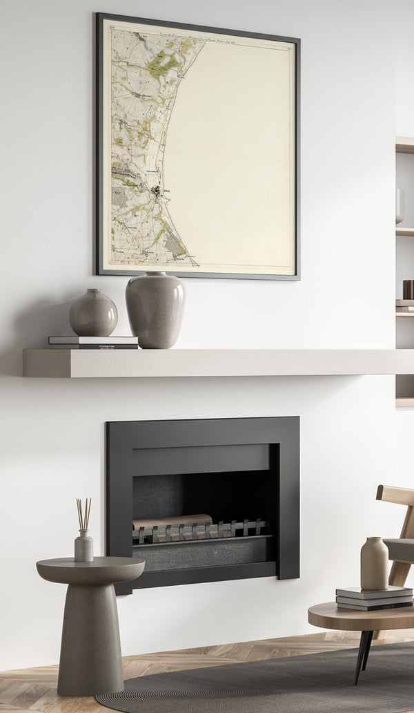 Vintage Map of Køge & Køge Bay