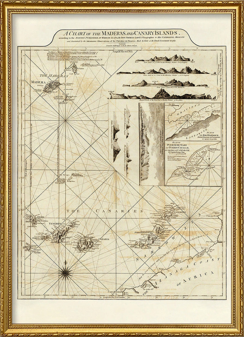 Madeira and Canary Island - Map