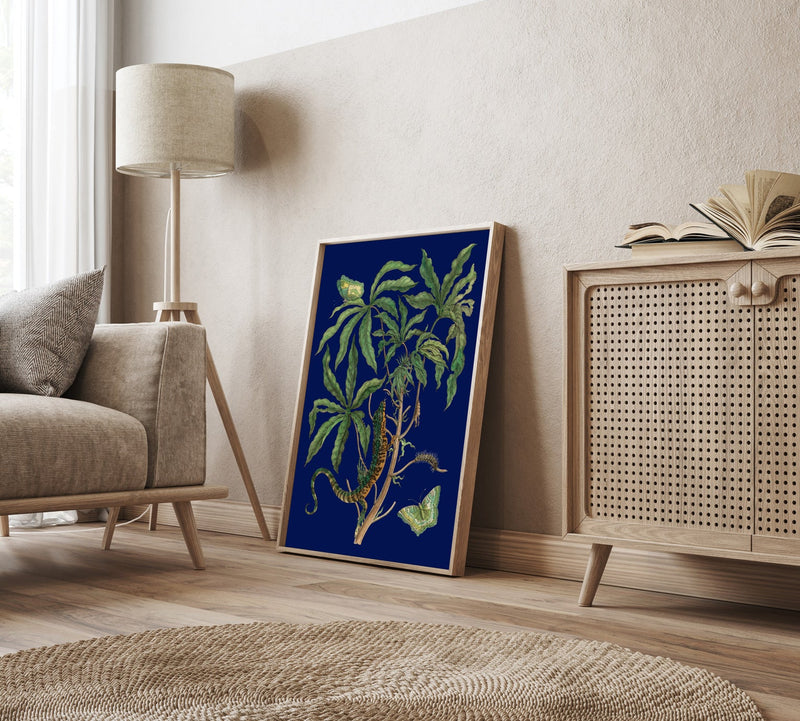 Jatropha Moth and Lezard