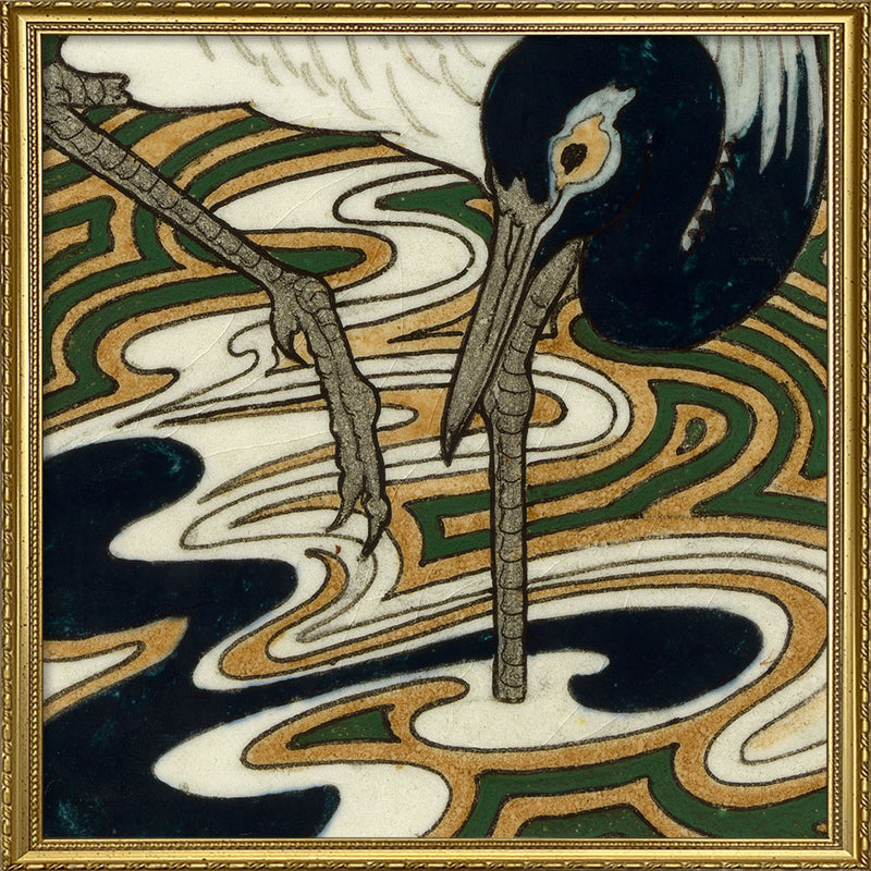 Tile with Heron III.