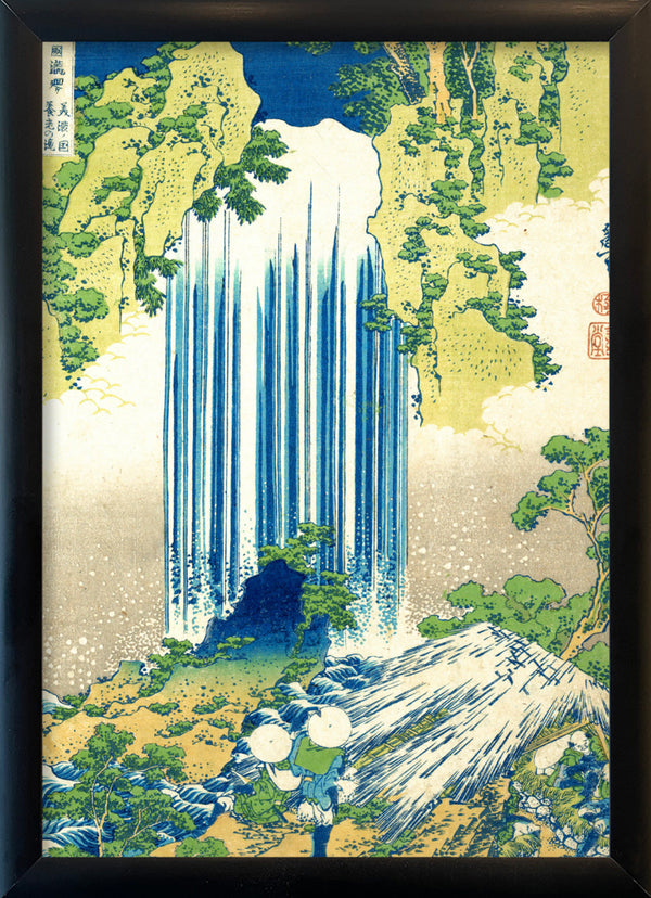 UKIYO-E Waterfall. Mini Print