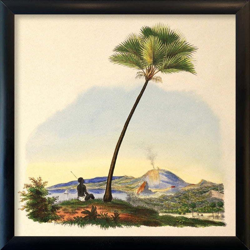 Palm and Man. Mini Print