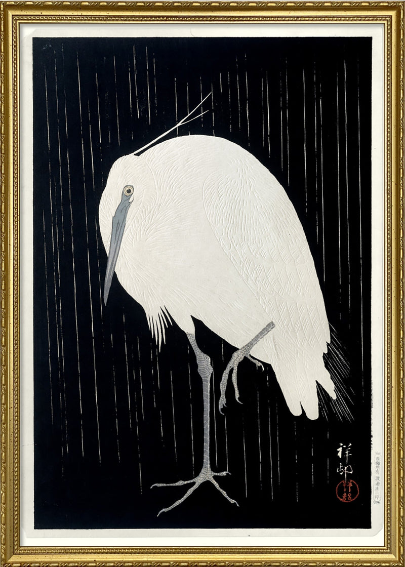 Crane on Black