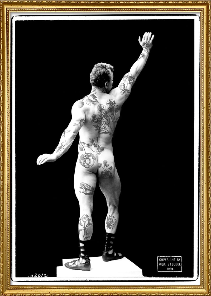 Tattooed guy left