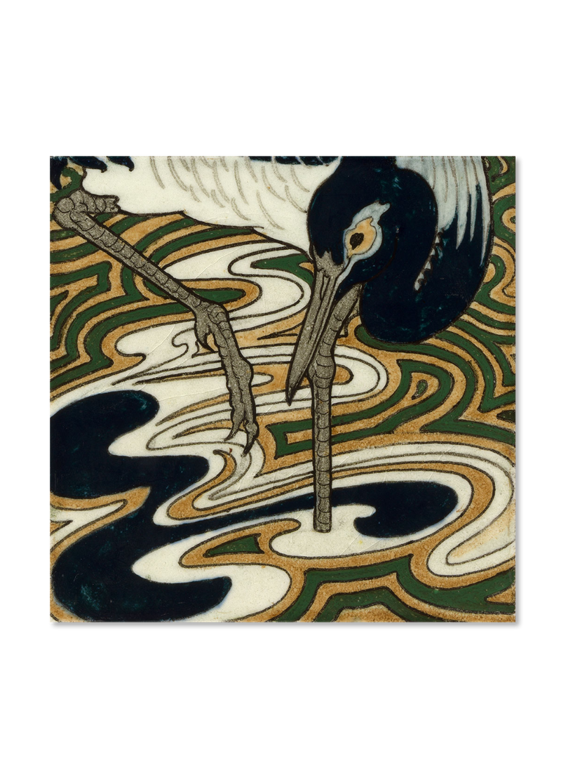 Tile with Heron III.