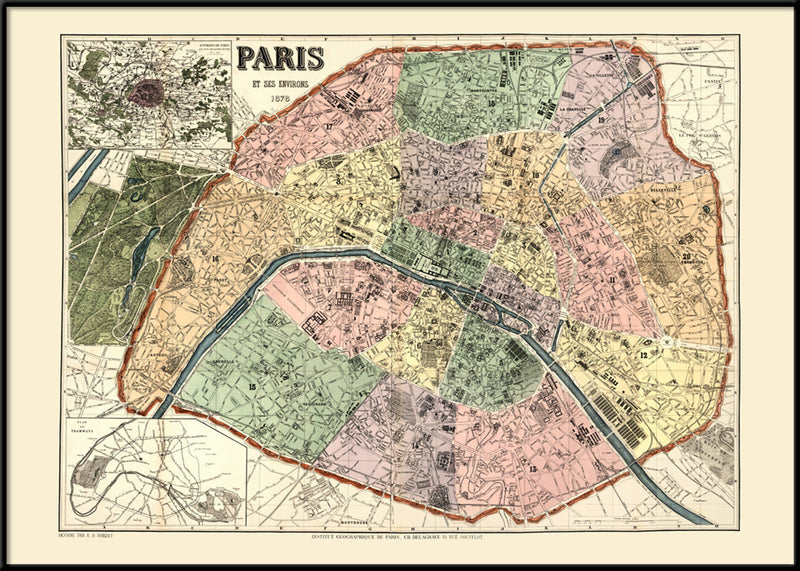 Map of Paris