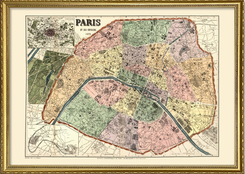 Map of Paris