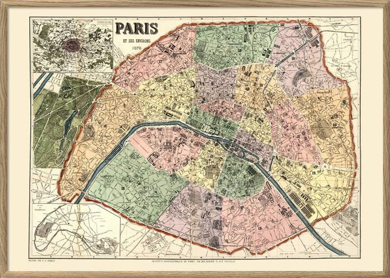 Map of Paris